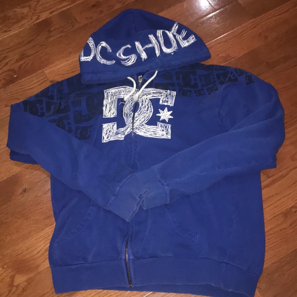 blue dc hoodie